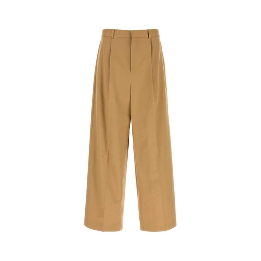 Loewe Men Camel Cotton Wide-Leg Pant